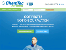 Tablet Screenshot of chemtecpest.com